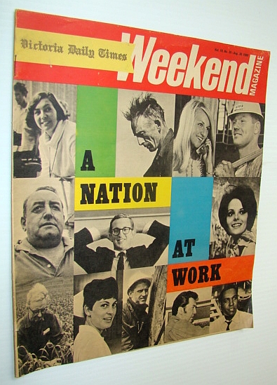 Image for Weekend Magazine, Vol. 19, No. 35 - August 30, 1969 - A Nation At Work Weekend Magazine, Vol. 19, No. 35 - August 30, 1969 - A Nation At Work