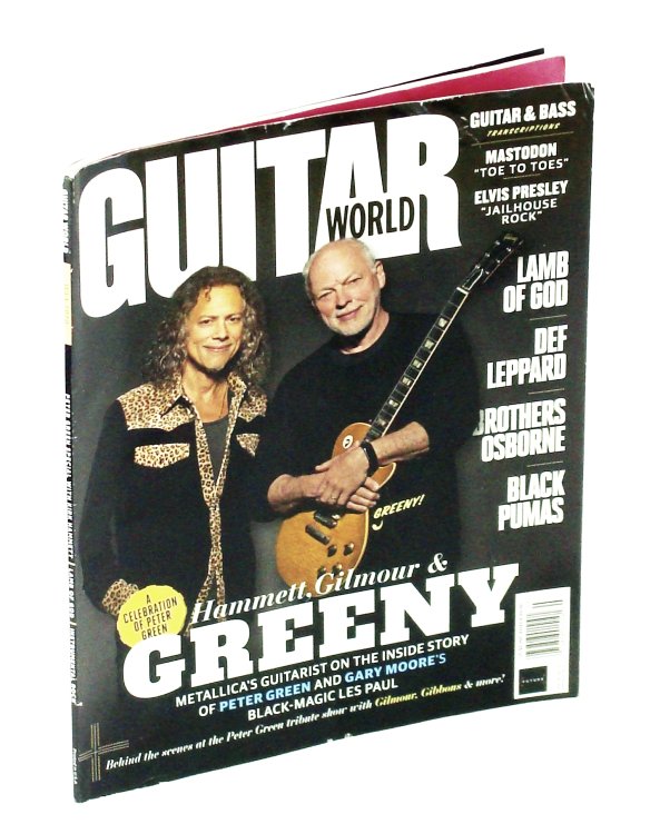 Image for Guitar World Magazine July 2020 - Cover Photo of Kirk Hammett and David Gilmour Guitar World Magazine July 2020 - Cover Photo of Kirk Hammett and David Gilmour