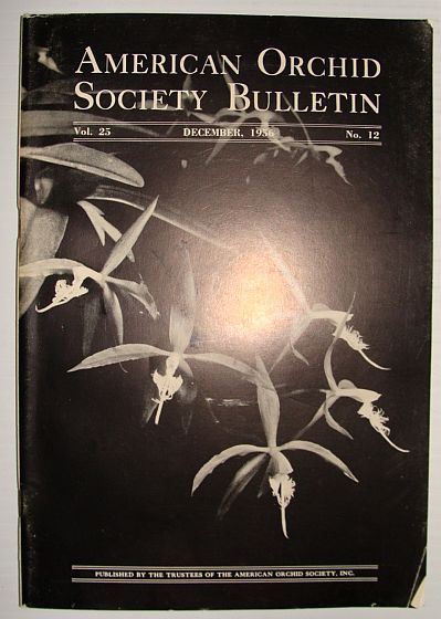 American Orchid Society Bulletin Vol. 25 December, 1956 No. 12