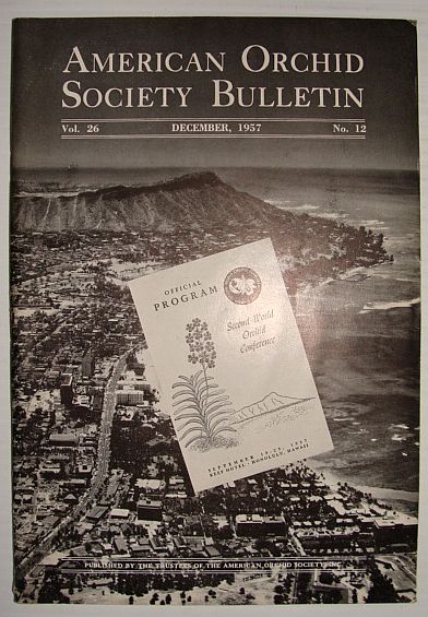 American Orchid Society Bulletin Vol. 26 December, 1957 No. 12