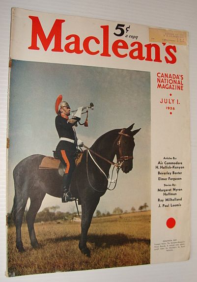 Image for Maclean's Magazine, 1 July 1938 Maclean's Magazine, 1 July 1938