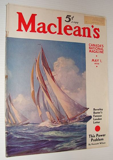 Image for Maclean's Magazine, 1 May 1938 *FASCISM IN CANADA - PART 2 OF 2* Maclean's Magazine, 1 May 1938 *FASCISM IN CANADA - PART 2 OF 2*