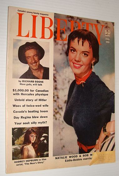 Image for Liberty Magazine, Canada's Young Family Magazine, July 1959: Natalie Wood Cover Photo Liberty Magazine, Canada's Young Family Magazine, July 1959: Natalie Wood Cover Photo