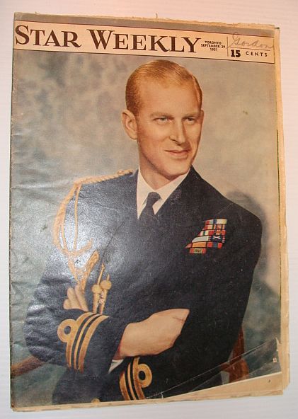 The Star Weekly Magazine, 29 September 1951 *Cover Photo of Phillip, Duke of Edinburgh*