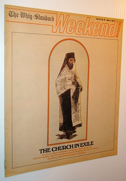 Weekend Magazine, 3 May 1975 (Canadian Newspaper Insert) - Russian Orthodox Archbishop Vitaly Uspinov in Exile in Montreal