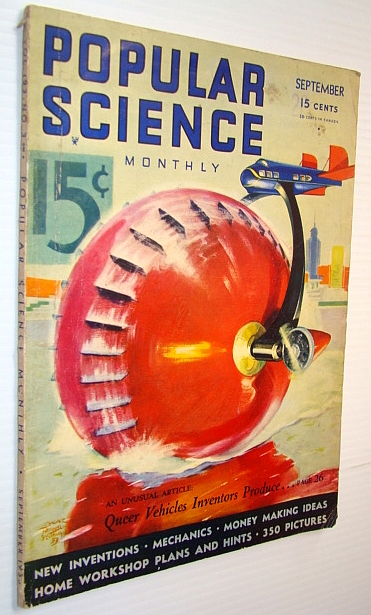 Image for Popular Science Monthly Magazine, September 1933, Vol. 123, No. 3 - Queer Vehicles Inventors Produce Popular Science Monthly Magazine, September 1933, Vol. 123, No. 3 - Queer Vehicles Inventors Produce