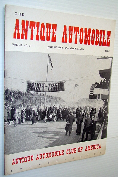 Image for The Antique Automobile Magazine, August 1958 The Antique Automobile Magazine, August 1958