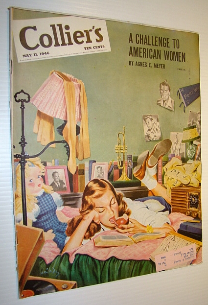 Image for Collier's Magazine, May 11. 1946 - Atomic Age Navy, By Fleet Admiral Chester W. Nimitz, USN / Decathalete Charles Beaudry Collier's Magazine, May 11. 1946 - Atomic Age Navy, By Fleet Admiral Chester W. Nimitz, USN / Decathalete Charles Beaudry