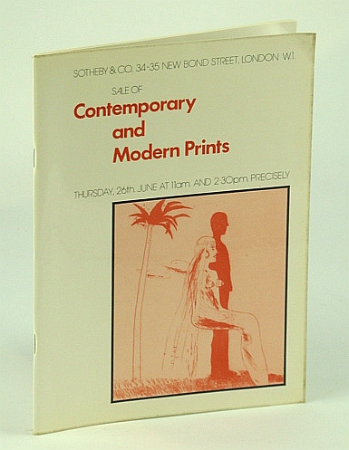 Sotheby & Co. Sale of Contemporary and Modern Prints - Auction Catalogue, 26 June 1975, London (MERSEY)