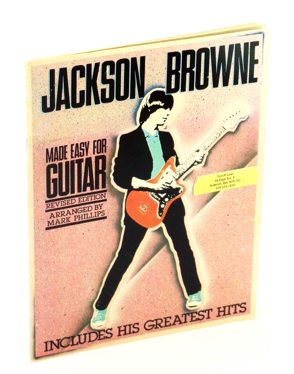 Image for Jackson Browne Made Easy For Guitar - Includes His Greatest Hits: Guitar Sheet Music and Chords With Lyrics Jackson Browne Made Easy For Guitar - Includes His Greatest Hits: Guitar Sheet Music and Chords With Lyrics