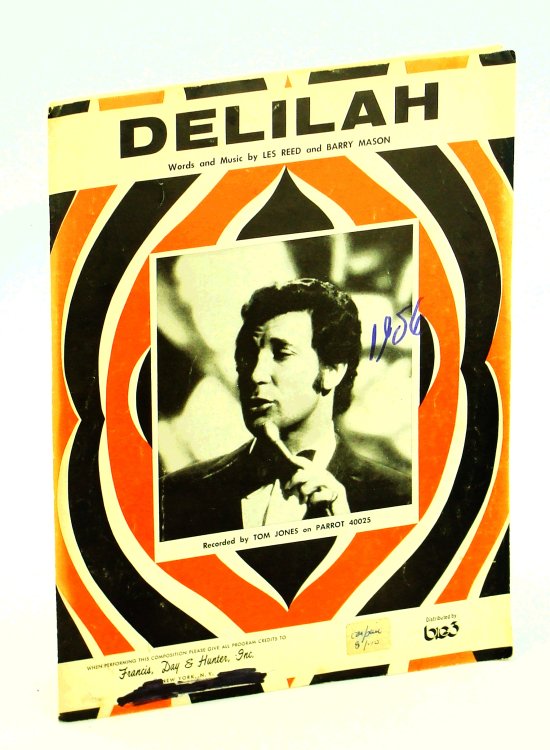 Delilah - Piano Sheet Music With Lyrics and Chords