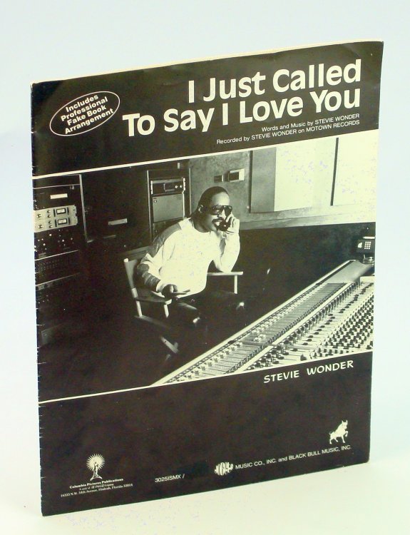 I Just Called to Say I Love You - Piano Sheet Music with Lyrics and Guitar Chords, Plus Professional Fake Book Arrangement