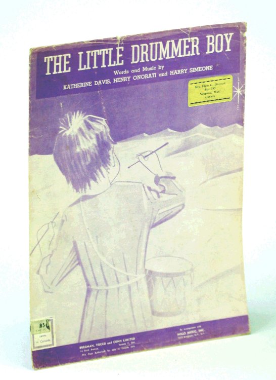 The Little Drummer Boy: Piano Sheet Music with Lyrics and Chords