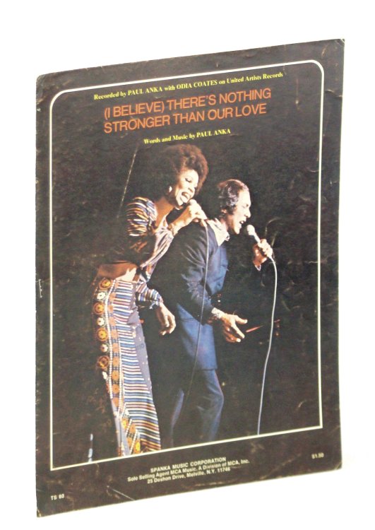(I Believe) There's Nothing Stronger Than Our Love: Piano Sheet Music with Lyrics and Guitar Chords
