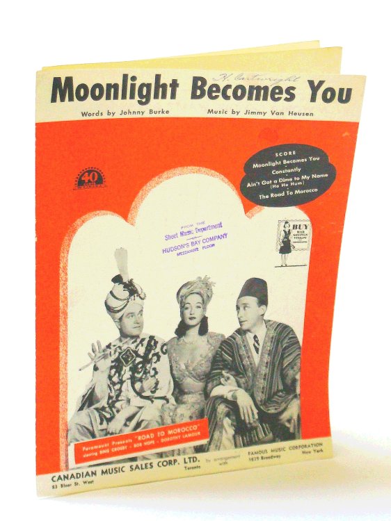 Moonlight Becomes You: Sheet Music for Piano and Voice with Ukulele Chords