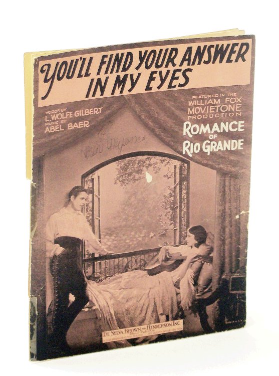 You'll Find Your Answer In My Eyes: Sheet Music for Voice and Piano with Ukulele Chords