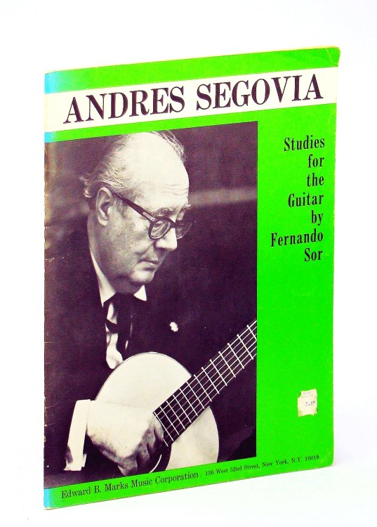 Image for Andres Segovia: Twenty Studies for the Guitar By Fernando Sor Andres Segovia: Twenty Studies for the Guitar By Fernando Sor