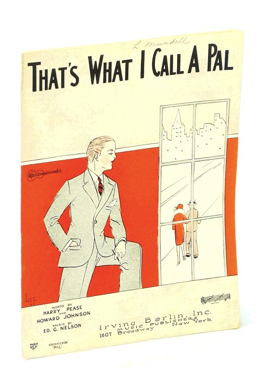 Image for That's What I Call a Pal - Sheet Music for Voice and Piano with Ukulele Chords That's What I Call a Pal - Sheet Music for Voice and Piano with Ukulele Chords