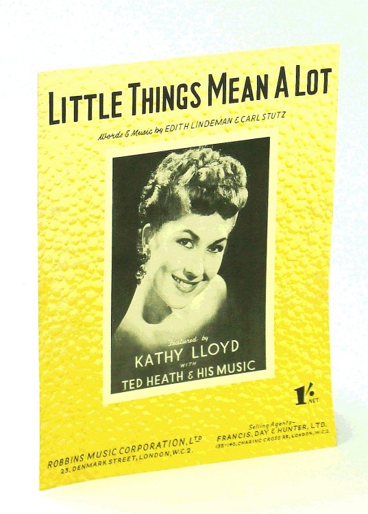 Image for Little Things Mean A Lot - Sheet Music for Voice and Piano with Ukulele Chords Little Things Mean A Lot - Sheet Music for Voice and Piano with Ukulele Chords