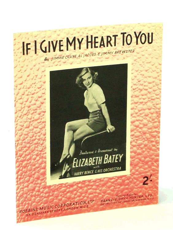 Image for If I Give My Heart To You - Sheet Music for Voice and Piano with Ukulele Chords - Elizabeth Batey Cover Photo If I Give My Heart To You - Sheet Music for Voice and Piano with Ukulele Chords - Elizabeth Batey Cover Photo