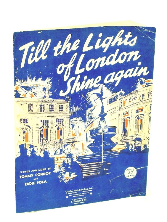 Till the Lights of London Shine Again - Sheet Music For Piano and Voice with Ukulele Chords