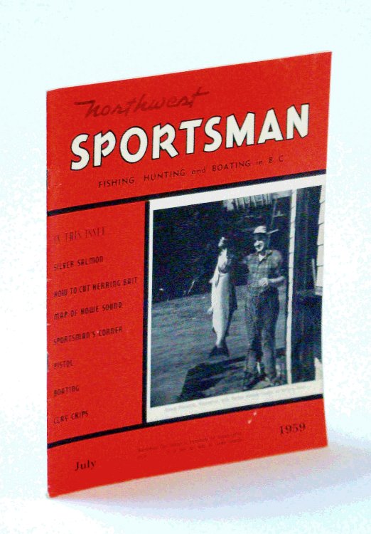 Northwest Sportsman Magazine - Fishing, Hunting and Boating in B.C., July 1959 - Map of Howe Sound