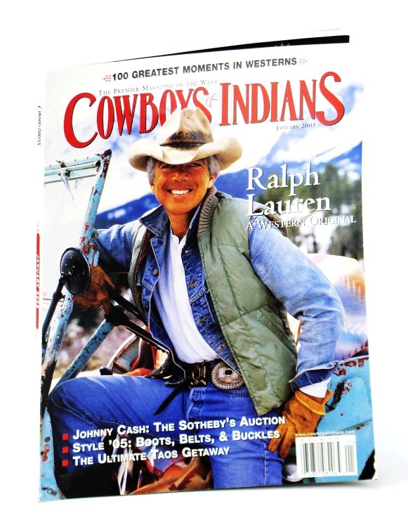 Cowboys and Indians - The Premier Magazine of the West, January [Jan.] 2005 - Ralph Lauren Cover Photo