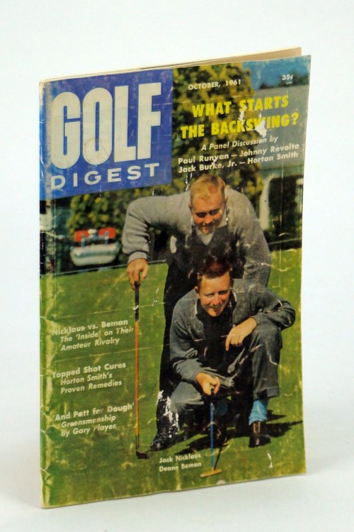 Golf Digest - World's Largest Selling Golf Magazine, October [Oct.] 1961, Volume 12, No. 9 - Jack Nicklaus & Deane Beman Cover Photo