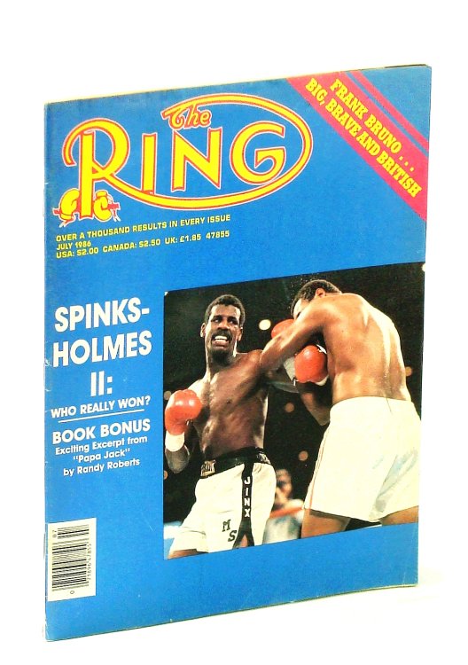 The Ring [Magazine] - The Bible of Boxing, July 1986 - Spinks-Holmes II Cover Photo