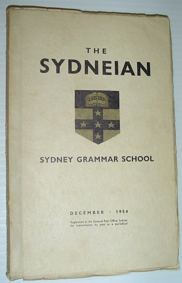 The Sydneian, December 1954 - Sydney (Australia) Grammar School