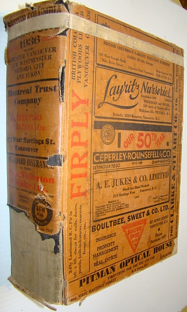 Image for The British Columbia and Yukon Directory 1936 - Volume 46 - Jubilee Edition The British Columbia and Yukon Directory 1936 - Volume 46 - Jubilee Edition