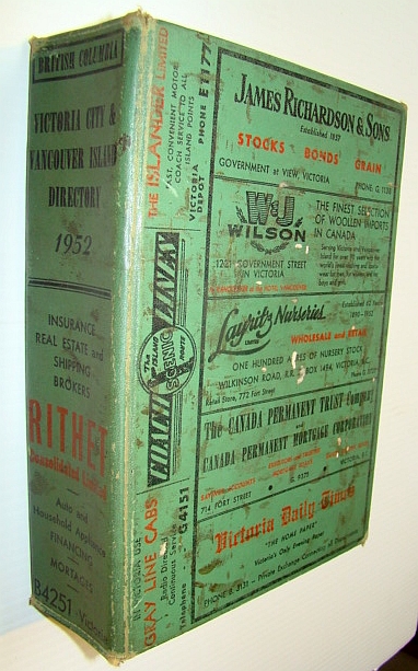 Image for Victoria City and Vancouver Island Directory 1952 Victoria City and Vancouver Island Directory 1952