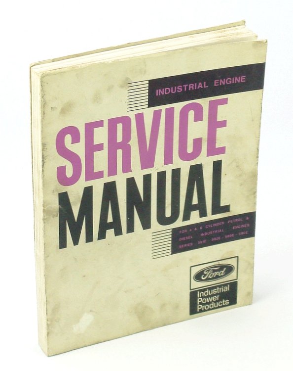 Industrial Engine Service Manual For 4-6 Cyl. Petrol and Diesel Industrial Engines Series 589E, 590E, 591E, and 592E, May 1957 (Ref. 48612/565)