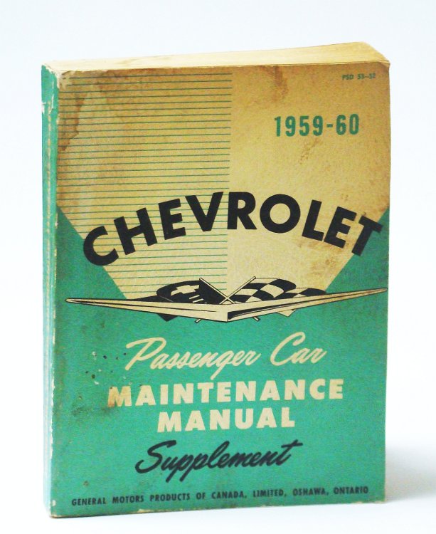 Image for Chevrolet 1959-60 (1960) Passenger Car Maintenance Manual Supplement (PSD 53-52) Chevrolet 1959-60 (1960) Passenger Car Maintenance Manual Supplement (PSD 53-52)