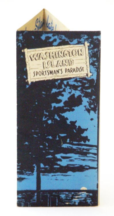 Image for Promotional Six-Panel Brochure / Map of Washington Island, Wisconsin - Sportsman's Paradise Promotional Six-Panel Brochure / Map of Washington Island, Wisconsin - Sportsman's Paradise