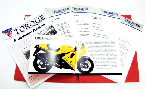 Image for 1995 Triumph Motorcyle Product Lineup: Canadian Press Kit 1995 Triumph Motorcyle Product Lineup: Canadian Press Kit