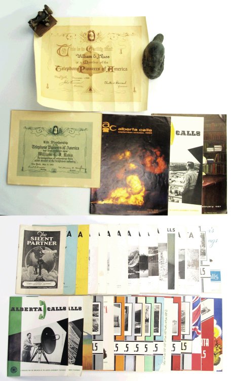 Alberta Calls - A Magazine For The Employees of The Alberta Government Telephones (AGT): Large Broken Run of 35 Issues from 1937 through 1967