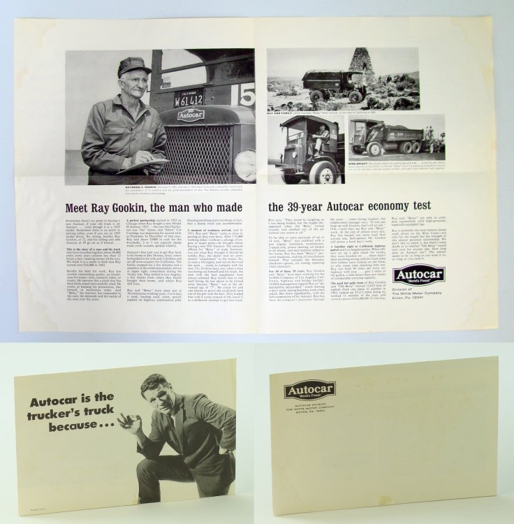 Autocar Promotional Poster Featuring Veteran Trucker Ray Gookin