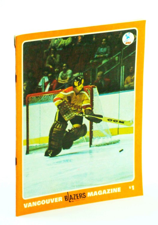 Vancouver Blazers Magazine, Volume II, Issue No. 28, February 12, 1975 : Cover Photo of Blazer Goalie Don 