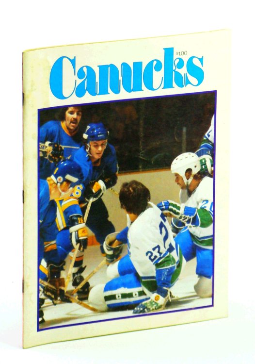 Canucks - Vancouver Canuck Magazine, February 21, 1977, Vol. 7, No. 32 - St. Louis Blue in Town