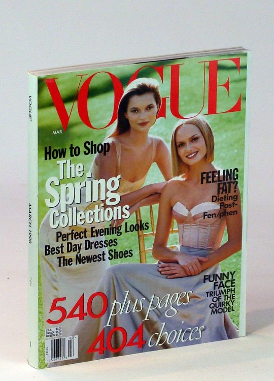 Image for Vogue (US) Magazine, March (Mar.) 1998 - The Spring Collections Vogue (US) Magazine, March (Mar.) 1998 - The Spring Collections