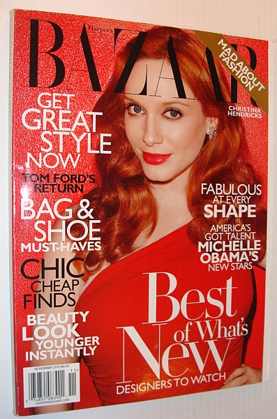 Image for Harper's Bazaar Magazine (USA), November 2010 - Christina Hendricks Cover Harper's Bazaar Magazine (USA), November 2010 - Christina Hendricks Cover