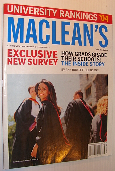 Image for Maclean's Magazine, 15 November 2004 Maclean's Magazine, 15 November 2004