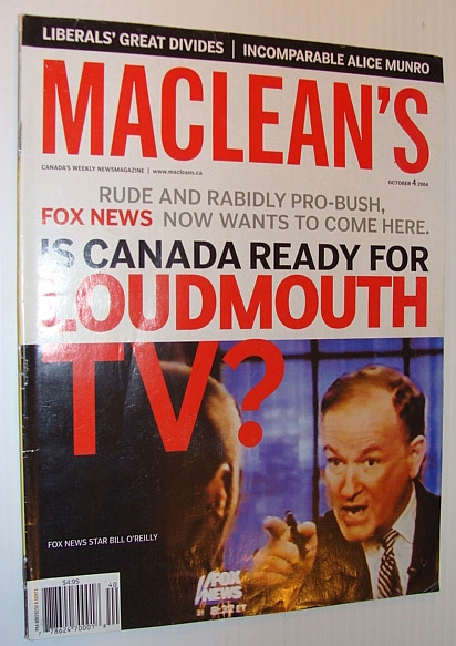 Image for Maclean's Magazine, 4 October 2004 - Bill O'Reilly Cover Maclean's Magazine, 4 October 2004 - Bill O'Reilly Cover