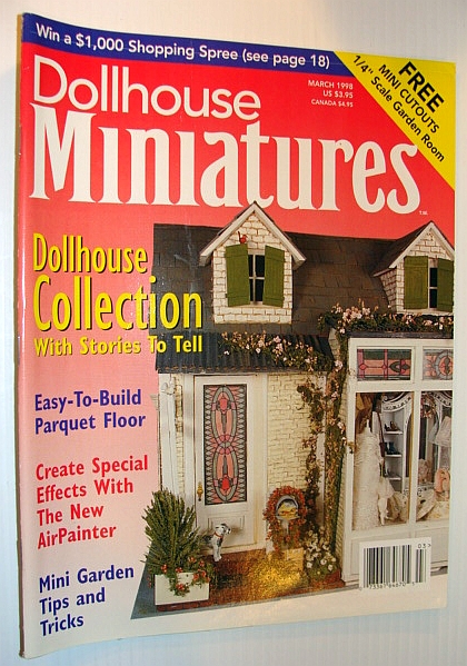 Dollhouse Miniatures, March 1998 - Dollhouse Collection with Stories to Tell