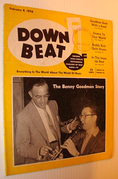 Down Beat Magazine, February 8, 1956 - The Benny Goodman Story