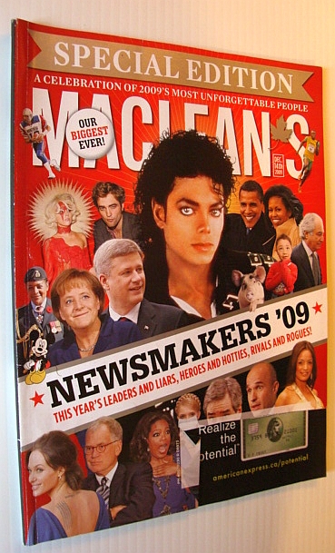 Maclean's Magazine, 14 December 2009 - Newsmakers 2009 - Special Edition