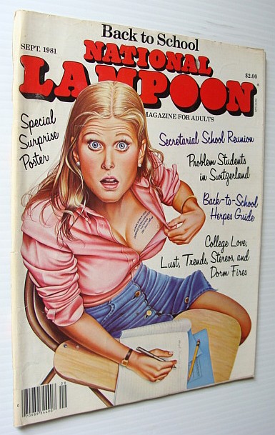National Lampoon Magazine, September 1981 - Back to School Issue