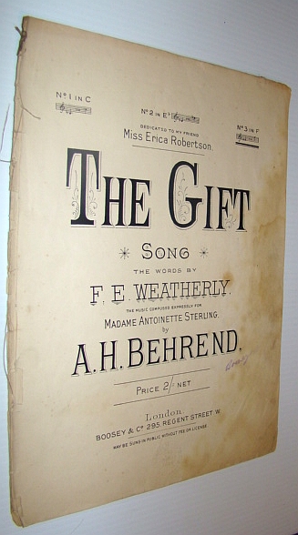 The Gift - Sheet Music for Voice and Piano