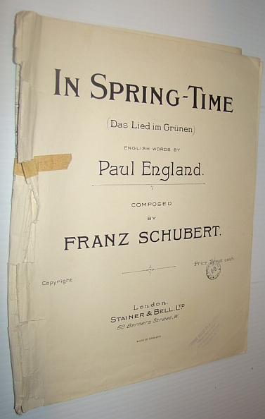 In Spring-Time (Das Lied Im Grunen) - Sheet Music for Piano and Voice